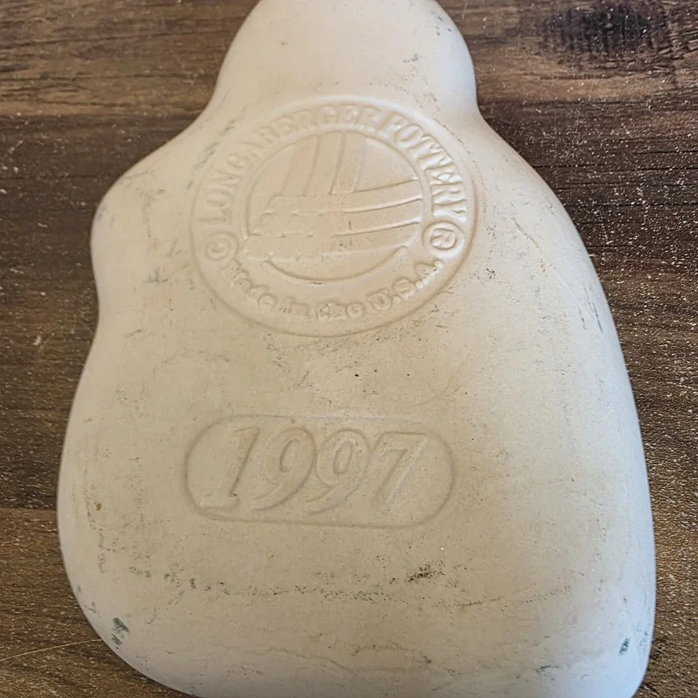 Vintage 1997 Longaberger Cookie Mold Series‎ Chilly Snowman Christmas Baking